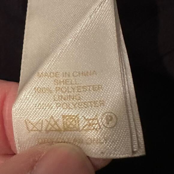 Kate Spade Black Crepe Flounce Dress Solid Size 8 Bateau Boat Neck Mini Elegant - Picture 8 of 15